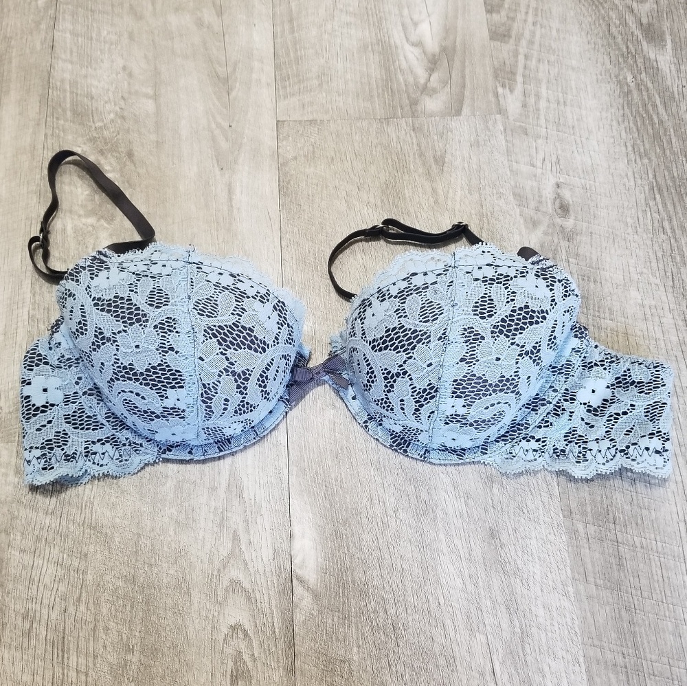 Aerie blue lace bra 34C